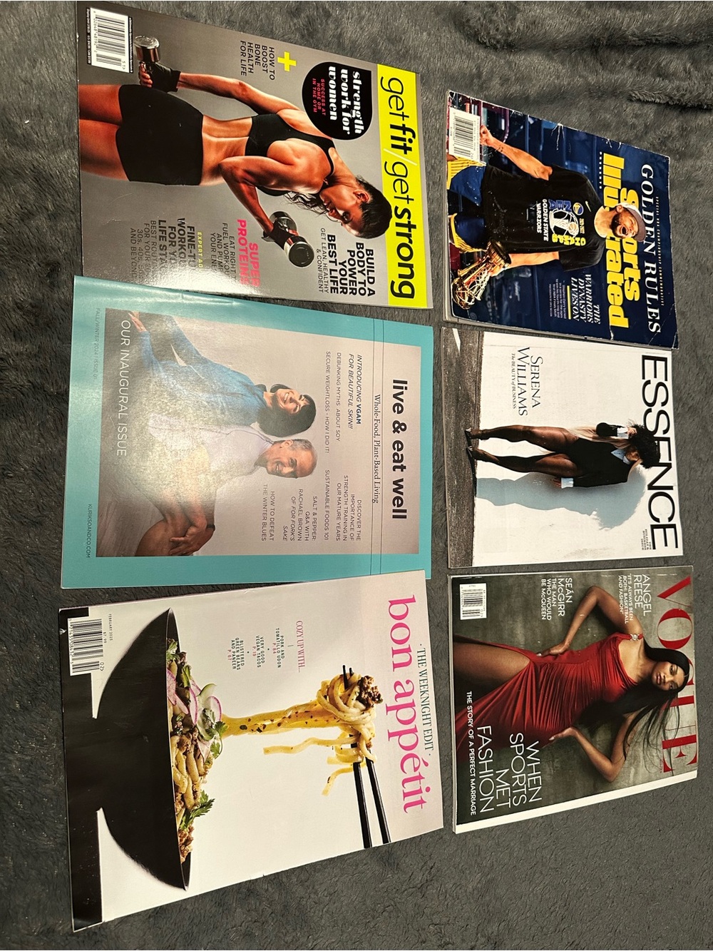 Assorted Fashion & Fitness Magazines - Colorful Covers